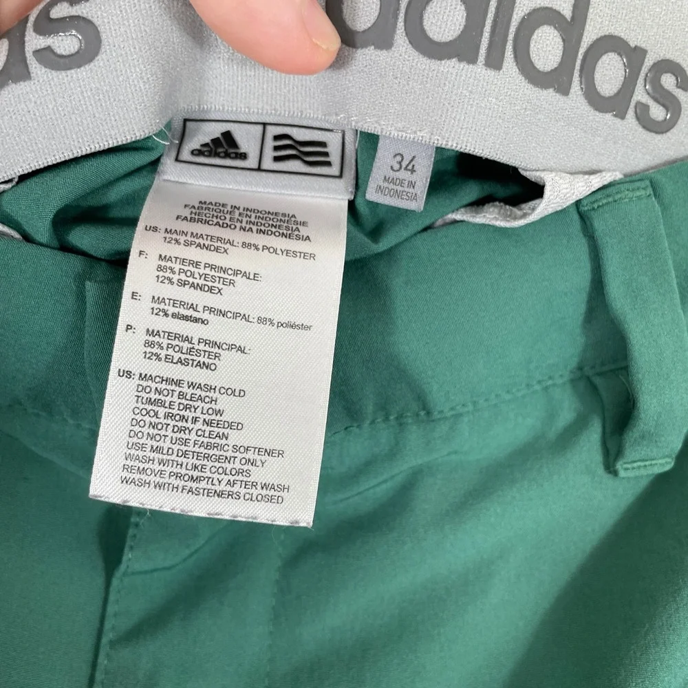 Adidas Golf Shorts Mens 34 Green Ultimate 365 Performance Stretch Athletic